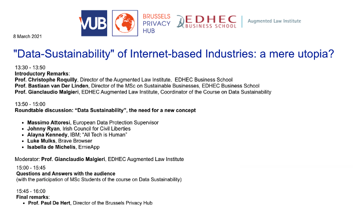 The first e-conference on “Data Sustainability”