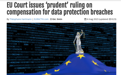 Malgieri on EURACTIV about the CJEU’s ruling on GDPR damages: “the Court was too prudent”